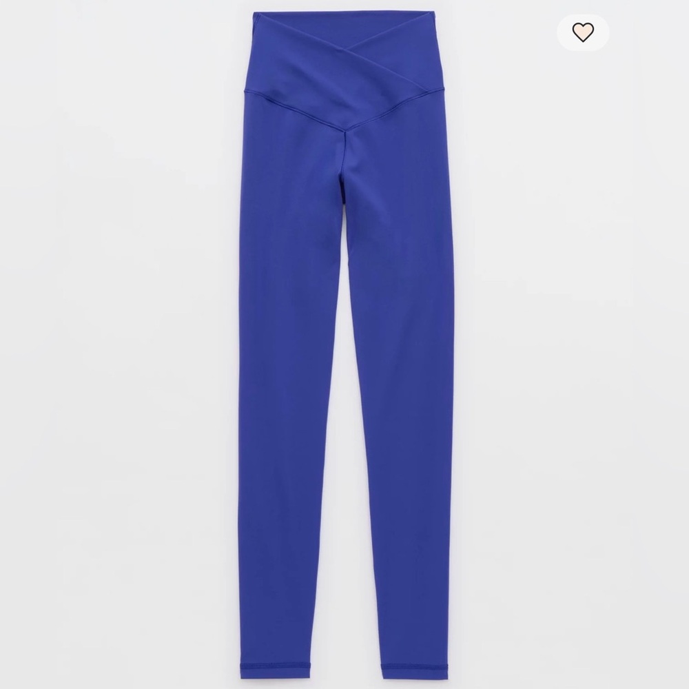 OFFLINE By Aerie Real Me High Waisted Crossover Leggings L cobalt blue - Picture 6 of 10